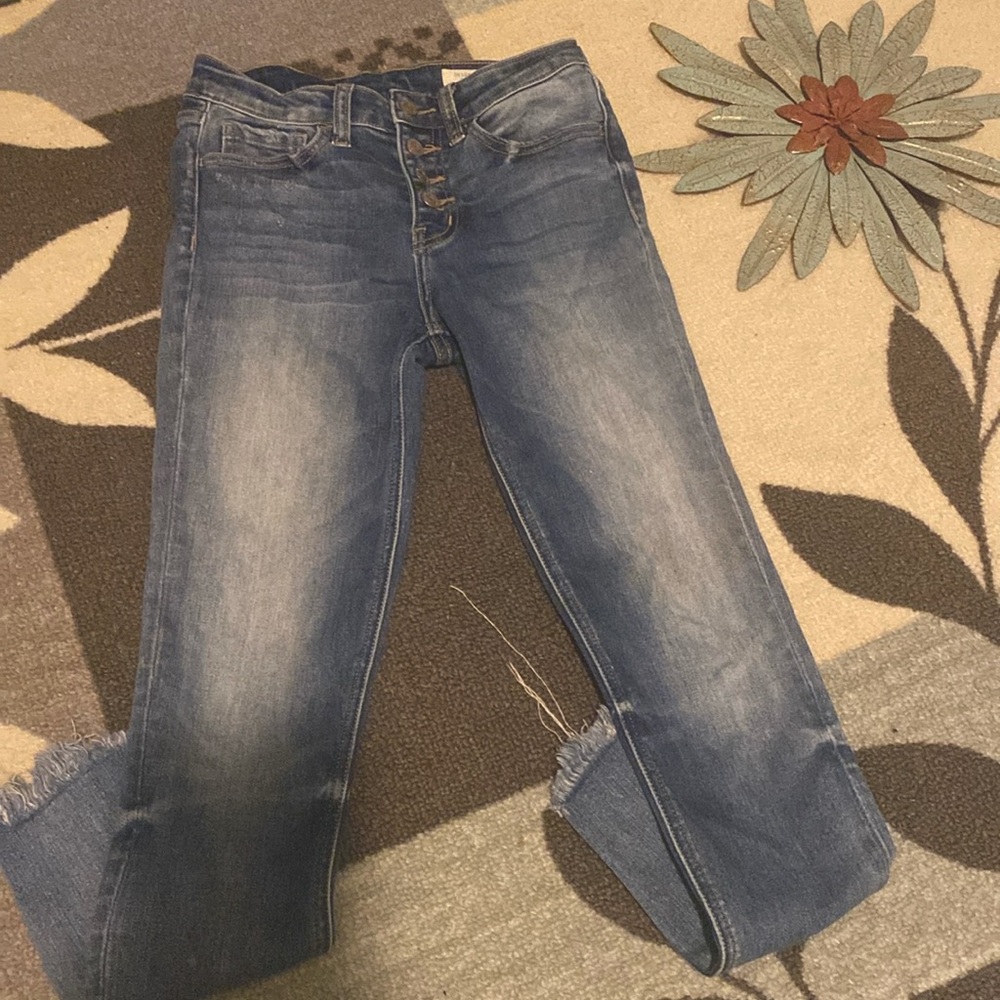 Bridge by gly mid rise ankle skinny jeans size 25